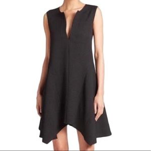 BCBGMaxAria Bette Draped Jacquard Black Dress XXS